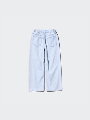 UNIQLO - широкие прямые джинсы на молнии - 67 BLUE