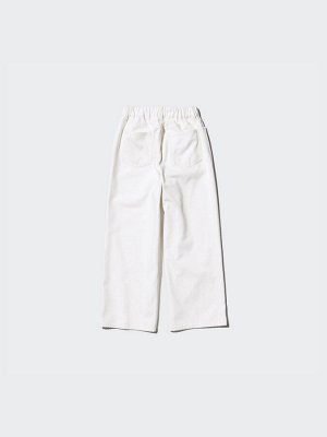 UNIQLO - широкие джинсы прямого кроя на молнии - 01 OFFWHITE