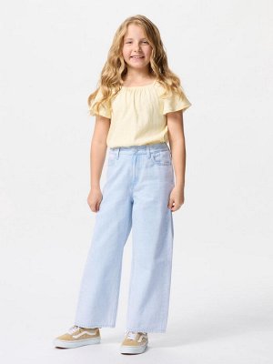 UNIQLO - широкие прямые джинсы на молнии - 62 BLUE