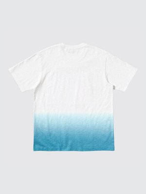 UNIQLO UT - хлопковая футболка унисекс из коллекции Укиё-э - 01 OFFWHITE