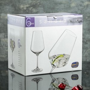 Набор бокалов для вина Bohemia Crystal «Сандра», 550 мл, 6 шт