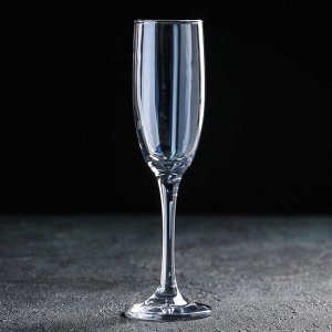 Бокал стеклянный для шампанского «Кьянти», 170 мл, цвет синий