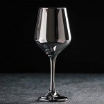 Бокал стеклянный для вина «Кьянти», 400 мл, 8,5?22 см, цвет серый