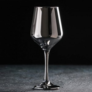 Бокал стеклянный для вина «Кьянти», 400 мл, 8,5x22 см, цвет серый