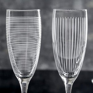 Набор бокалов для шампанского «Лаунж клаб», 4 шт, 170 мл