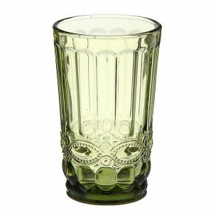 Набор стаканов «Ла-Манш», 350 мл, 8х8х12,5 см, 6 шт, цвет зелёный