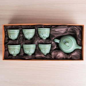 Набор для чайной церемонии «Древний мир», 7 предметов: чайник 200 мл, чашки 100 мл