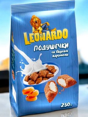 Готовый завтрак «Подушечки со вкусом карамели» «Leonardo», 250 г