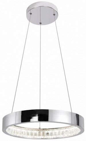 Люстра светодиодная 32W (LED) подвесная, диаметр 400 мм, Хром 8916, 4000K (SBL-PL-32W-8916-4K)