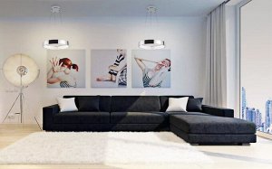 Люстра светодиодная 32W (LED) подвесная, диаметр 400 мм, Хром 8916, 4000K (SBL-PL-32W-8916-4K)