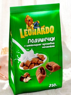 Готовый завтрак «Подушечки с шоколадно-ореховой начинкой» «Leonardo», 250 г