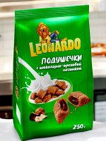 Готовый завтрак «Подушечки с шоколадно-ореховой начинкой» «Leonardo», 250 г