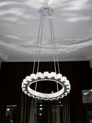 Люстра потолочная светодиодная (LED), 610*610 мм, 25 Вт, Crystal 1601 4K (SBL-CR-25W-1601-4K)