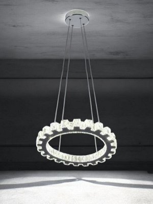 Люстра потолочная светодиодная (LED), 610*610 мм, 25 Вт, Crystal 1601 4K (SBL-CR-25W-1601-4K)