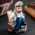 Подставка под зубочистки и салфетки «Морячок», в комплекте с зубочистками, МИКС