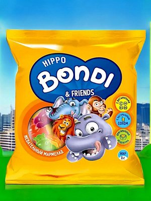Мармелад жевательный «HIPPO BONDI & FRIENDS» с соком ягод и фруктов, 70 г