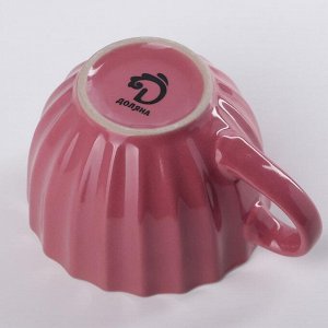 Кружка Доляна «Ноэми», 430 мл, цвет розовый