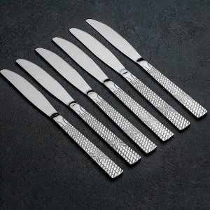 Набор ножей столовых «Лента», h=23,5 см, 6 шт