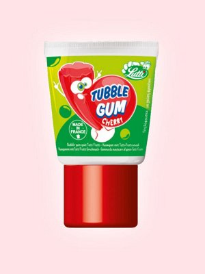 Жевательная резинка в тюбике со вкусом вишни Lutti Tubble Gum CHERRY 35 гр