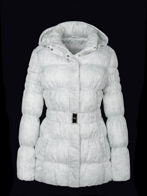 Куртка зимняя женская Merlion Bella (белый принт) белый