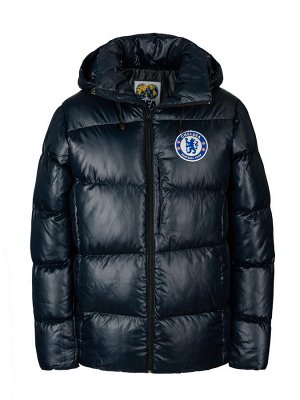 Куртка зимняя мужская Грей-1 Челси (синий клетка) Синий