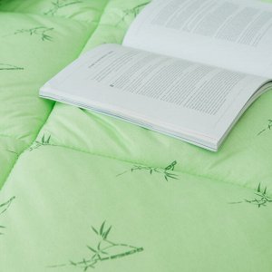 Одеяло "Бамбук" зима п/э 140*205 х/б кант, сумка (вес 1730гр)