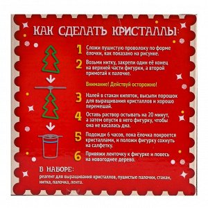 Выращивания кристаллов «Новогодняя елка»