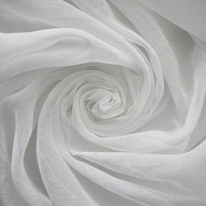 Ткань Тюль деворе Флора молочный	             (ш280см)