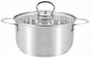 GS Кастрюля с крышкой Penne 2 л 18*9,5см нерж.сталь Gusto 2 пр. / 6шт / GS-01311D-18CA / 878384,7592