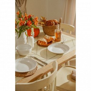 Тарелки SL Home «Винтаж фрэнч», d=22.5 см, набор 2 шт., фарфор, белые