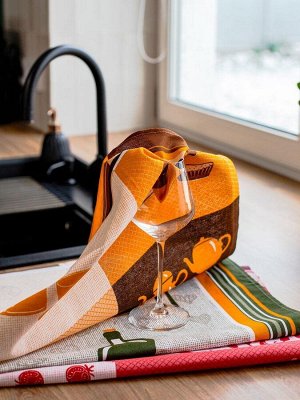Комплект полотенец 48*60 см, 3 шт., рогожка (Готовим дома)
