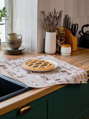 Комплект полотенец 48*60 см, 3 шт., рогожка (Время чаепития)