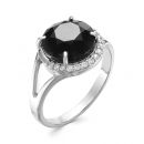 Серебряное кольцо с стеклом и фианитом 2369084Д1
