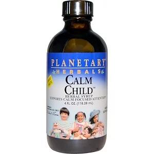 Planetary Herbals, Успокаивающее для детей, травяной сироп, (118.28 мл)