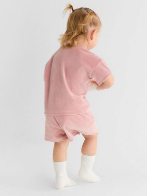 Костюм (шорты и футболка) Крошка Я Plushy, -86 см, розовый
