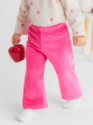 Брюки Крошка Я Plushy, -98 см, фуксия