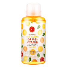 FARMSTAY Pure Natural Cleansing Water No.DR V-8 Vitamin Мицеллярная вода с витаминами 500мл