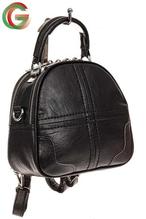 Сумка-рюкзак из искусственной кожи, цвет черный