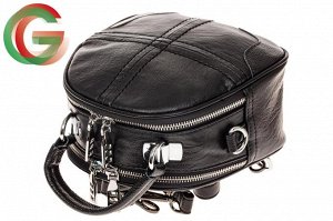 Сумка-рюкзак из искусственной кожи, цвет черный