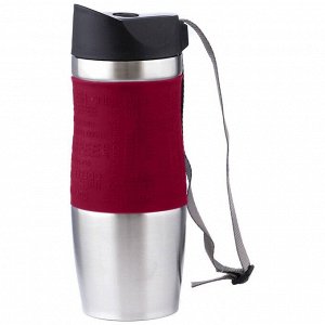 Умная термокружка 360 мл с кнопкой-стоппером