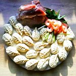 Креветка свинина