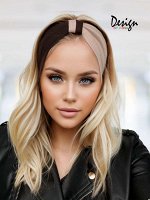 Трикотажная повязка из джерси (кор/беж)