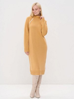 Платье женское 7242-20041   5100469/501 охра/белый