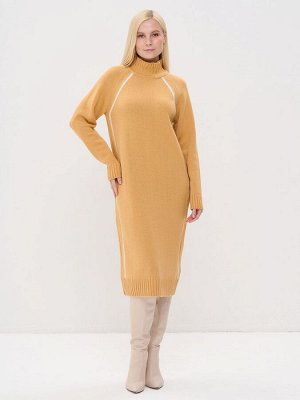 Платье женское 7242-20041   5100469/501 охра/белый