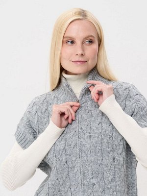 Жилет женский 9242-91044   125 св. серый меланж