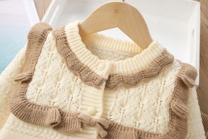 Детский костюм: кардиган + брюки, цвет розовый