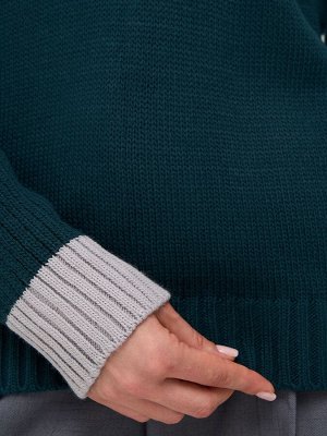 Джемпер женский 9242-94066   4800616/6100199 морская бездна/туман