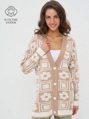 Кардиган женский 7242-14122   7034/37/2 какао/молоко