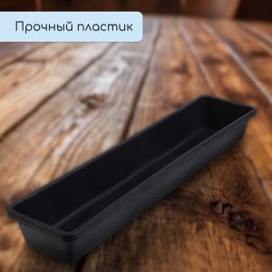 Ящик для рассады, 60x14.5x9 см, 4.5 л, пластик, МИКС