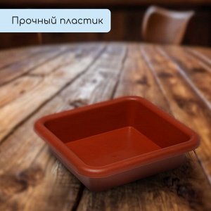 Ящик для рассады, 23.5x23.5x7 см, 3 л, пластик, цвет МИКС